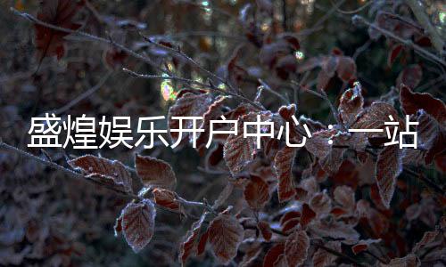 盛煌娱乐开户中心:一站式注册指南与独家优惠解析