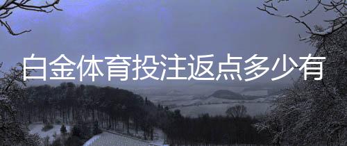 白金体育投注返点多少有哪些优势?