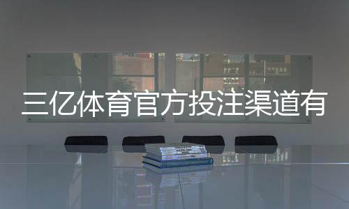三亿体育官方投注渠道有哪些？最新版官方入口、注册与安全充值全攻略