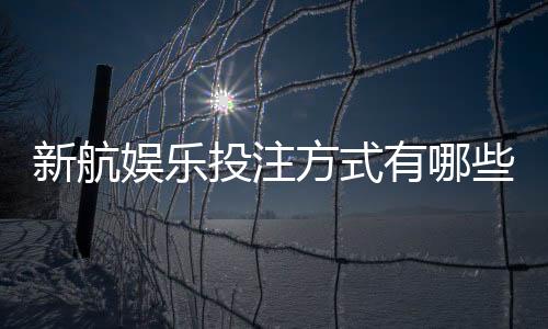 新航娱乐投注方式有哪些?详解主流玩法与技巧攻略