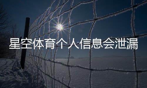 星空体育个人信息会泄漏吗？隐私风险与防护措施全面解析