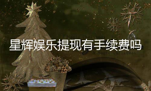 星辉娱乐提现有手续费吗?手续费标准及到账时间详解