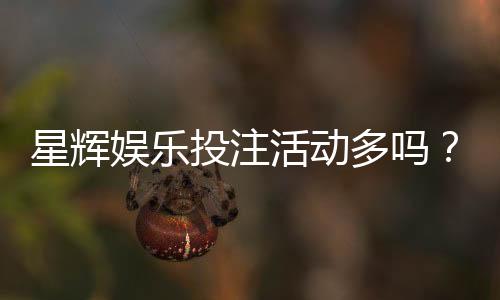 星辉娱乐投注活动多吗?揭秘平台特色优惠与高频福利