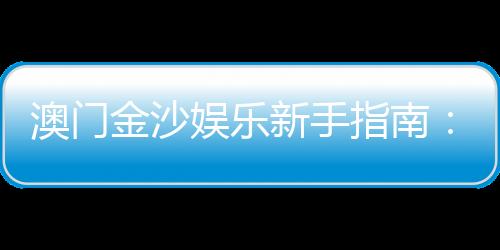 澳门金沙娱乐新手指南:从注册到实战的完整攻略