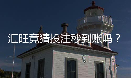 汇旺竞猜投注秒到账吗?实测到账速度与平台优势解析