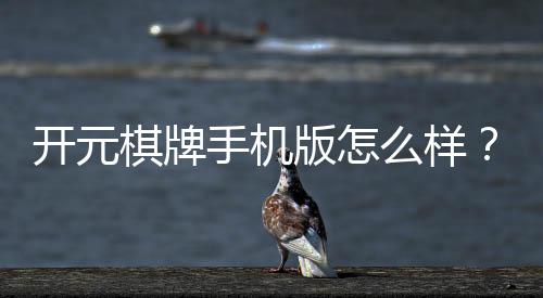 开元棋牌手机版怎么样?资深玩家实测体验与技巧分享
