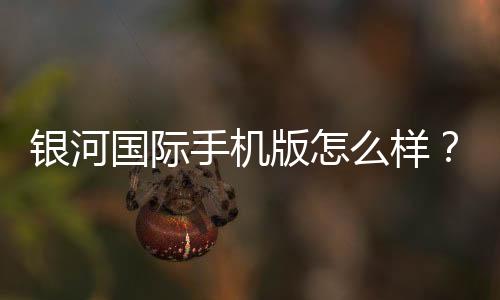 银河国际手机版怎么样?资深玩家带你全面评测体验