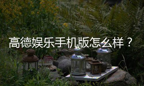 高德娱乐手机版怎么样?资深玩家体验评测与下载指南