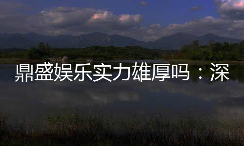 鼎盛娱乐实力雄厚吗:深度剖析其背后的实力来源