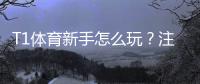 T1体育新手怎么玩?注册、充值与常见玩法新手入门全攻略
