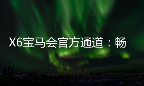 X6宝马会官方通道:畅享豪华电游体验的终极选择
